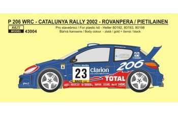 Decal – Peugeot 206 WRC Rally Catalunya 2002